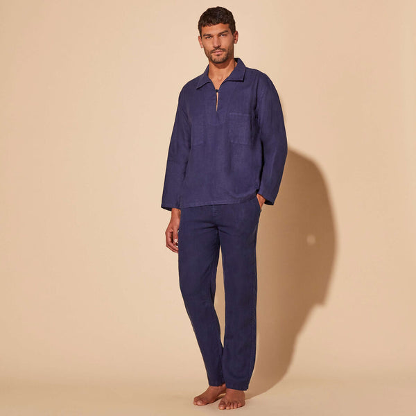 VILEBREQUIN Men Linen Vareuse Solid
