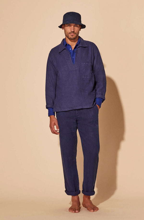 VILEBREQUIN Men Linen Vareuse Solid