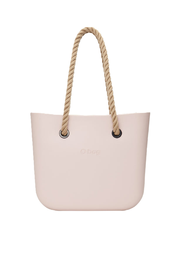 O BAG Women Mini XL EXTRALIGHT® with Fabric Inner Bag and Long Rope Handles - Rose