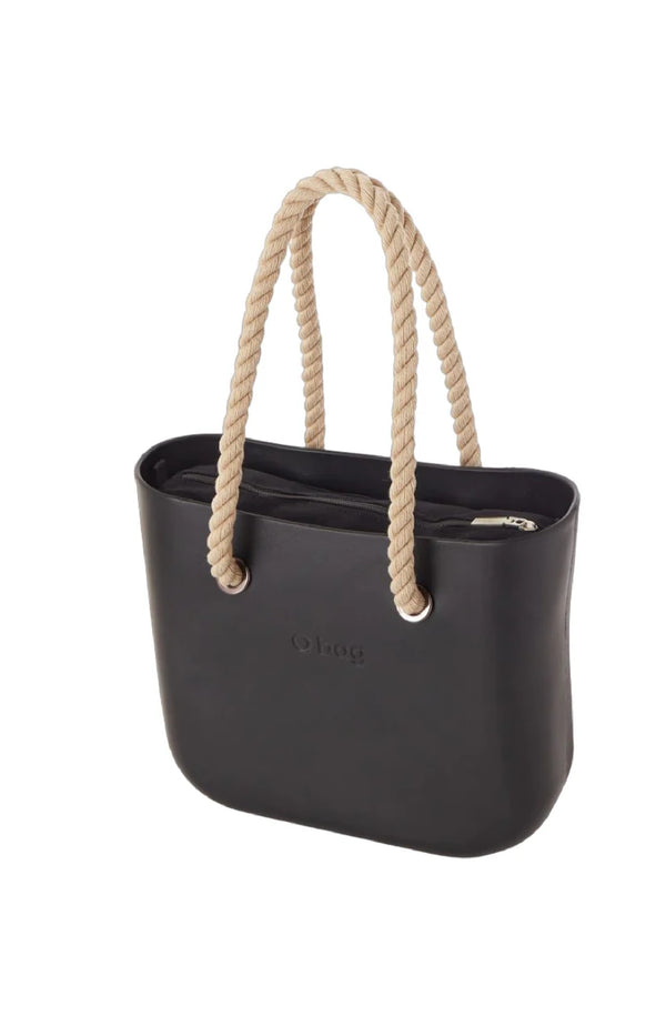 O BAG Women Mini XL Extra Light with Fabric Inner Bag and Long Rope Handles