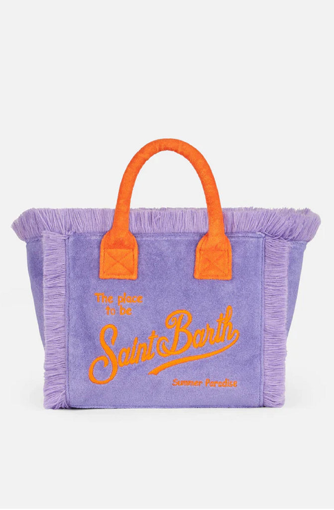 MC2 SAINT BARTH Colette Sponge Purple Terry Handbag