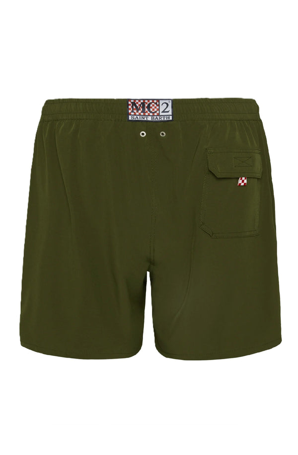 MC2 SAINT BARTH Men Stretch Swim Shorts Solid Comfort