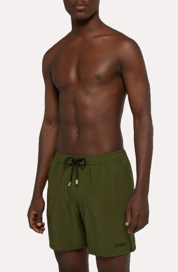 MC2 SAINT BARTH Men Stretch Swim Shorts Solid Comfort