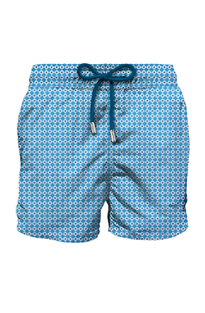 MC2 SAINT BARTH Men Swim Shorts Comfort Light Rhomboid Cross