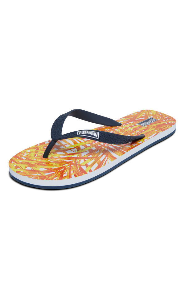 VILEBREQUIN Men Beach Flip Flops Palm Leaves