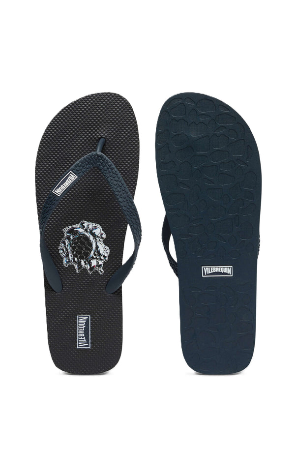 VILEBREQUIN Men Flip Flops Bubbles Turtles 3D