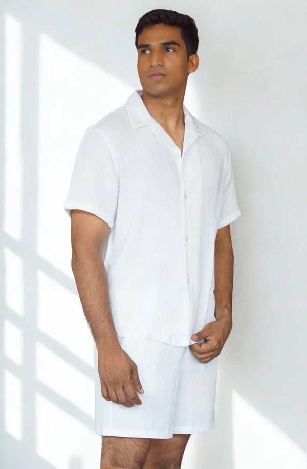 DUBAI BEACH BOYS Men Ultra-Light Cotton Shirt