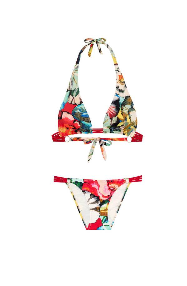 PAIN de SUCRE Women Crissy Triangle Top and Laia Scooped-Out Bikini Bottom