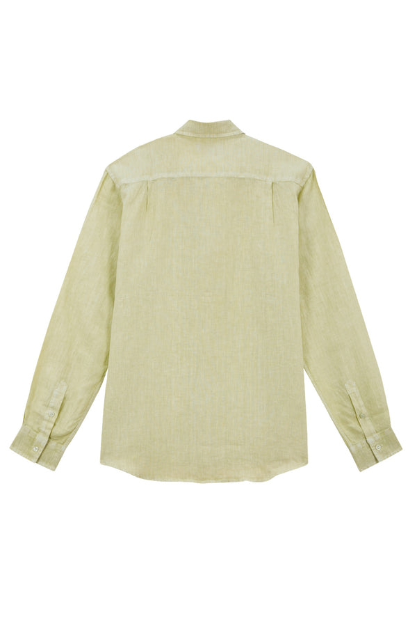 VILEBREQUIN Men Linen Shirt Mineral Dye