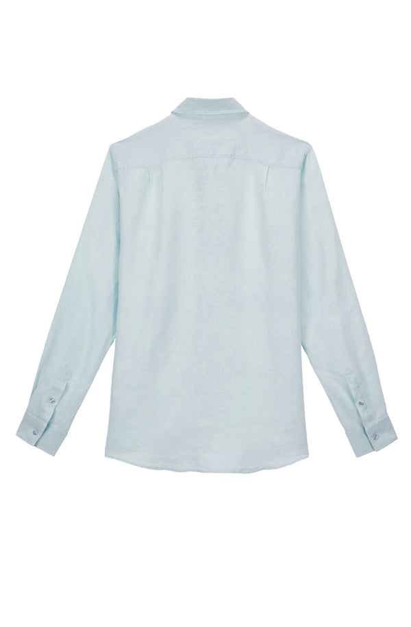 VILEBREQUIN Men Linen Shirt Mineral Dye
