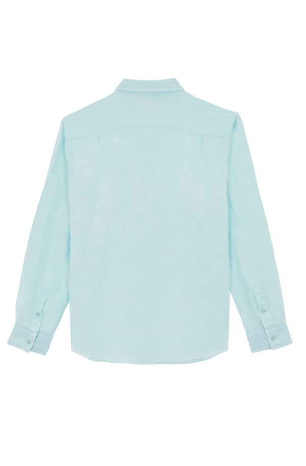 VILEBREQUIN Men Linen Shirt Natural Dye