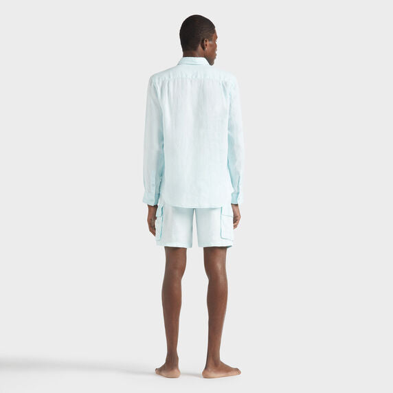 VILEBREQUIN Men Linen Shirt Natural Dye