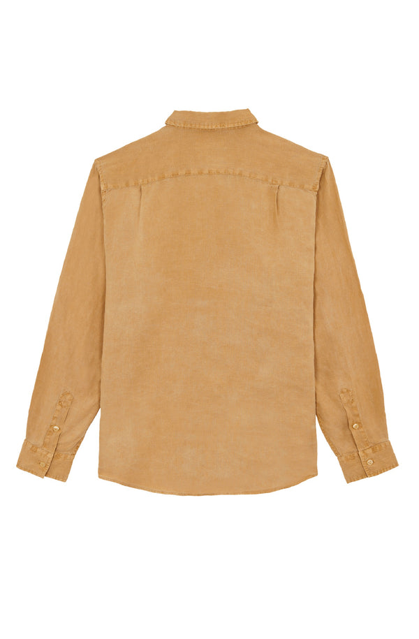 VILEBREQUIN Men Linen Shirt Natural Dye