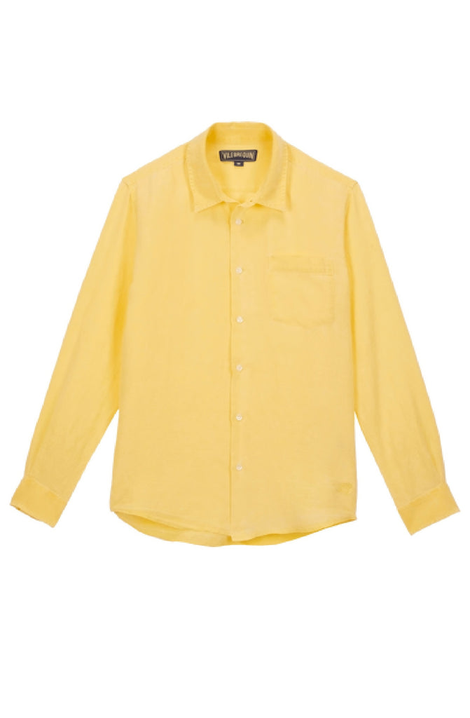 VILEBREQUIN Men Linen Mineral Dye Shirt Solid