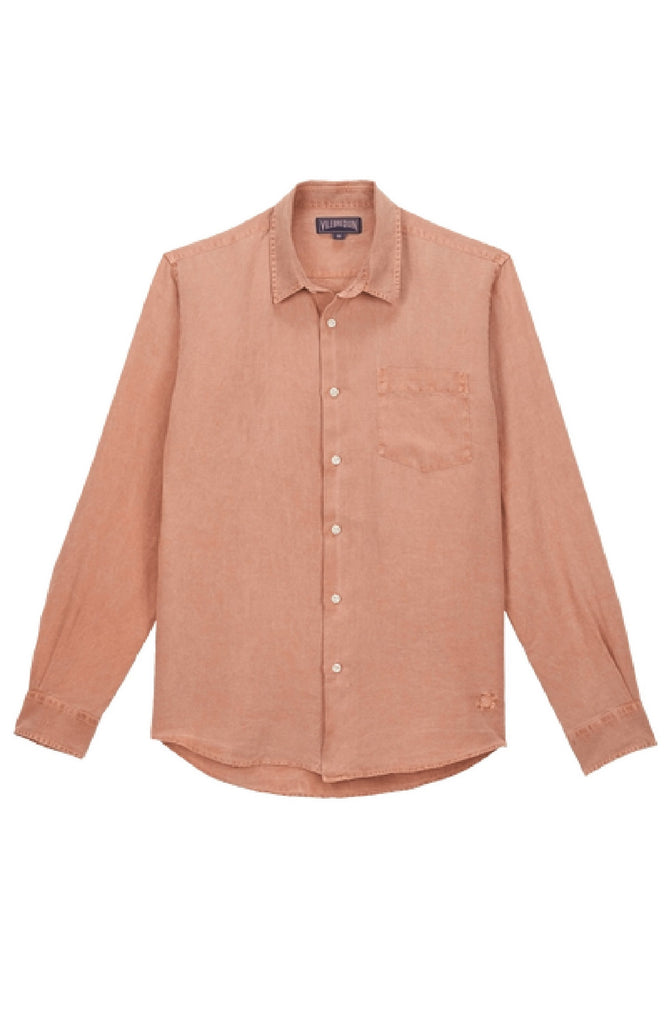 VILEBREQUIN Men Linen Mineral Dye Shirt Solid