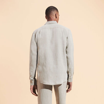 VILEBREQUIN Men Linen Mineral Dye Shirt Solid