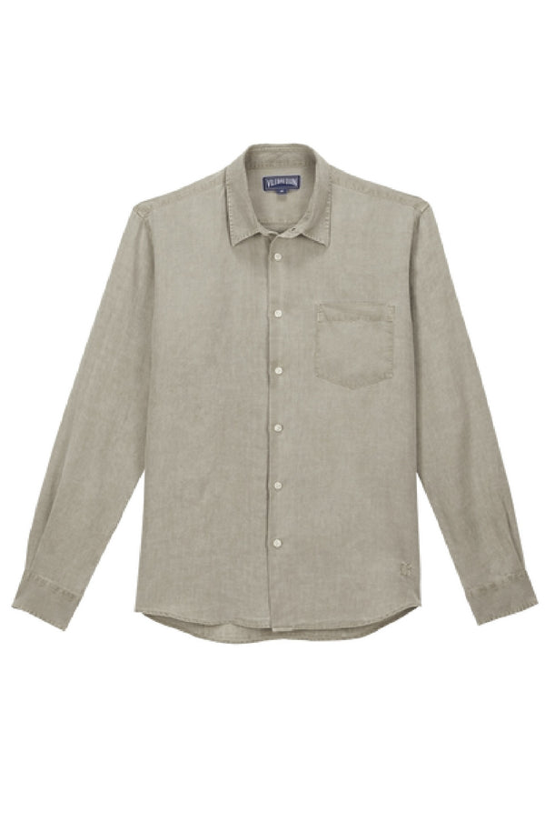 VILEBREQUIN Men Linen Mineral Dye Shirt Solid