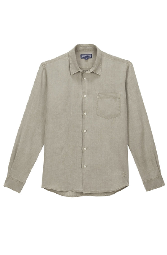 VILEBREQUIN Men Linen Mineral Dye Shirt Solid