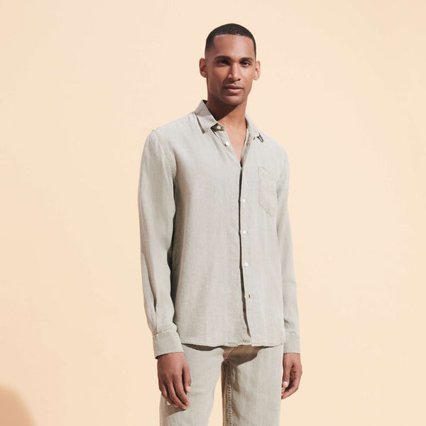 VILEBREQUIN Men Linen Mineral Dye Shirt Solid