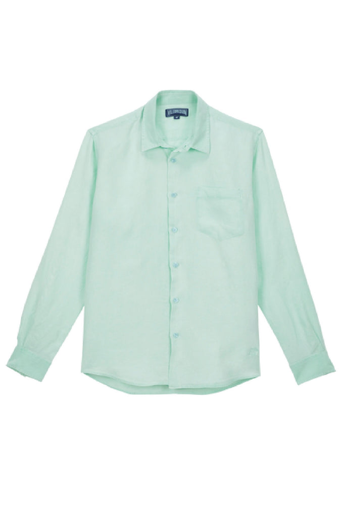 VILEBREQUIN Men Linen Mineral Dye Shirt Solid