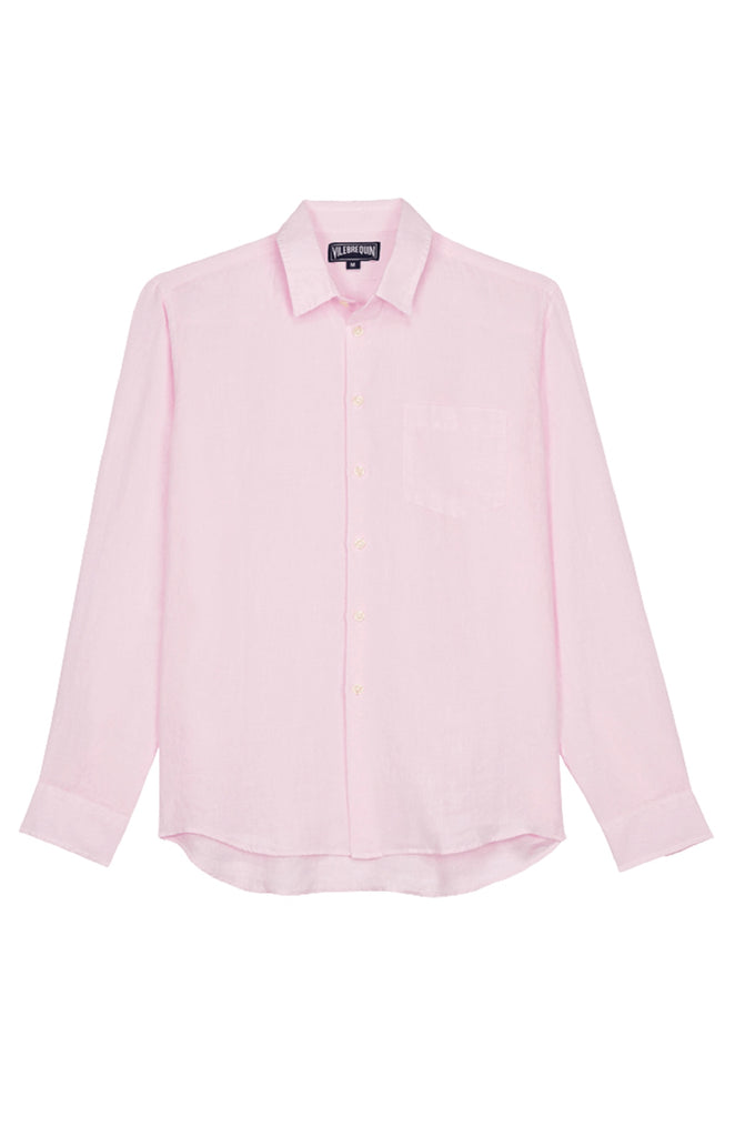 VILEBREQUIN Men Linen Shirt Solid