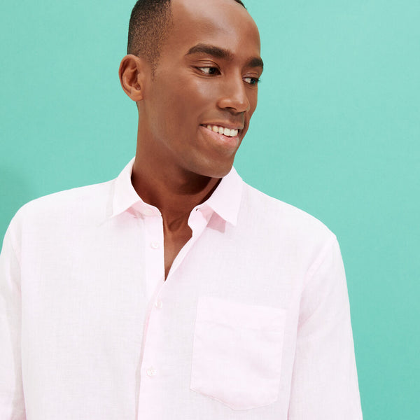 VILEBREQUIN Men Linen Shirt Solid