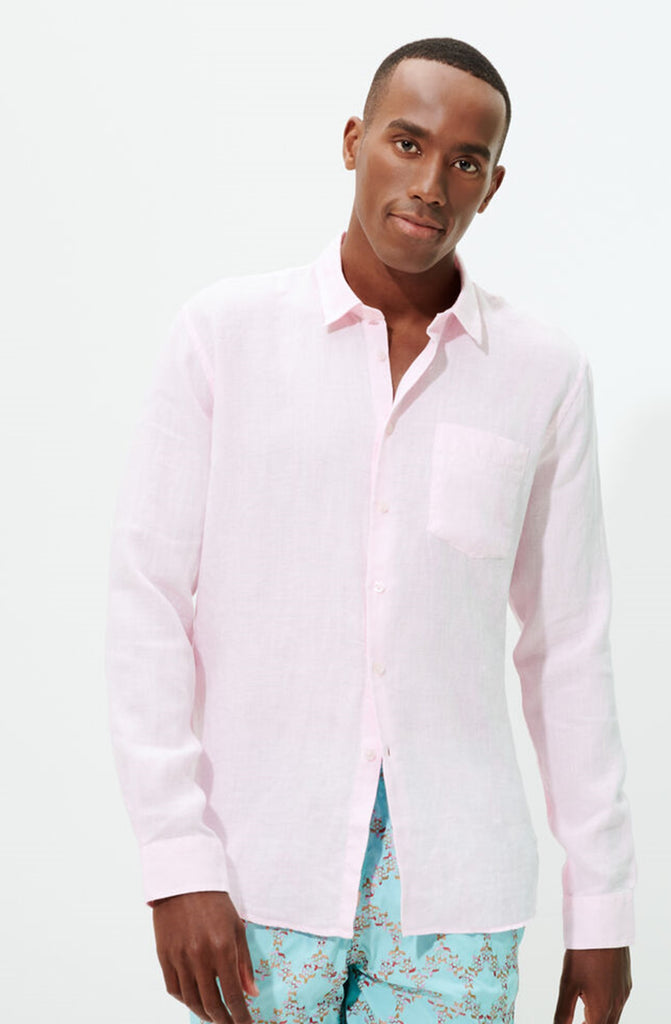 VILEBREQUIN Men Linen Shirt Solid