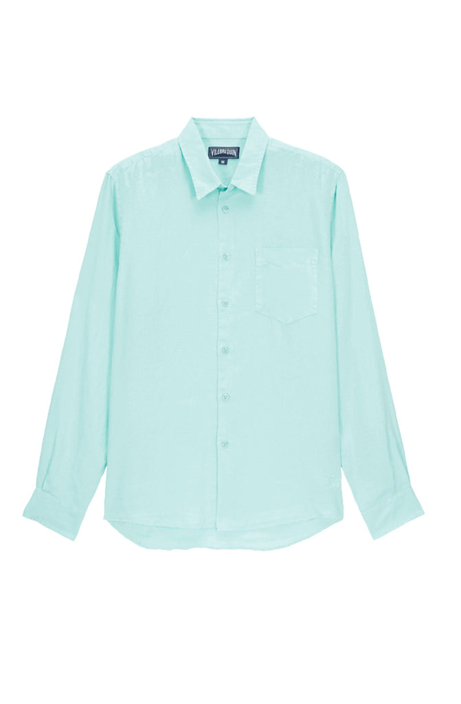 VILEBREQUIN Men Linen Shirt Solid