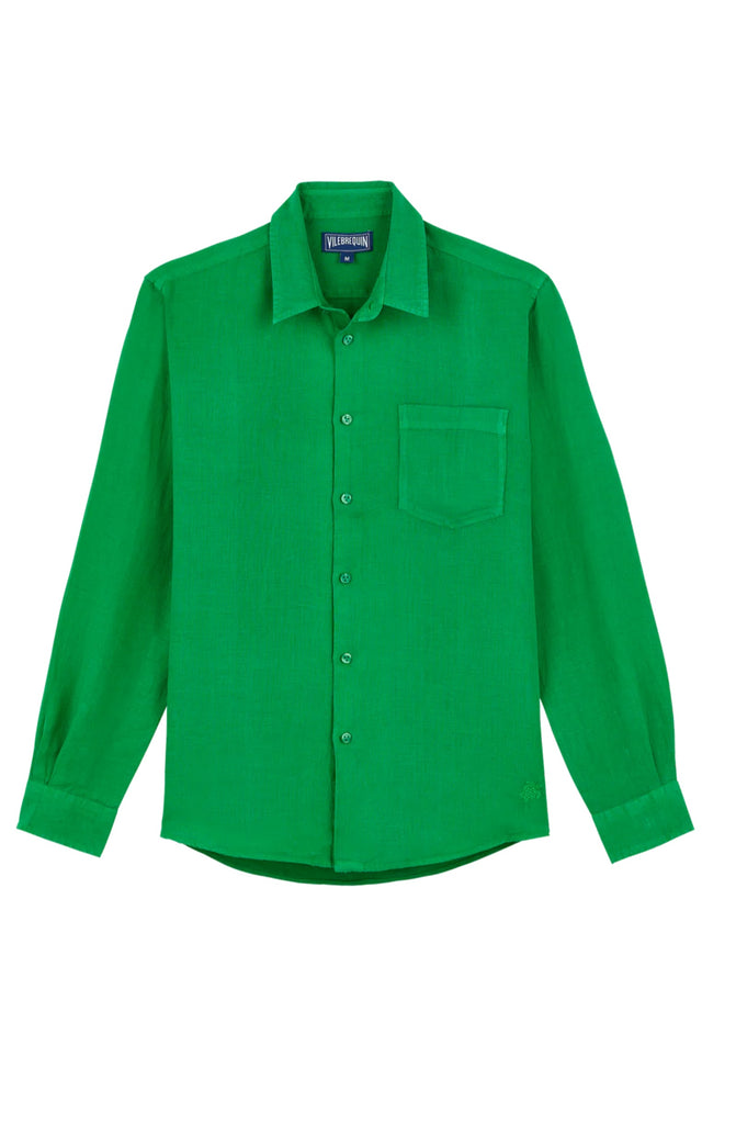 VILEBREQUIN Men Linen Shirt Solid