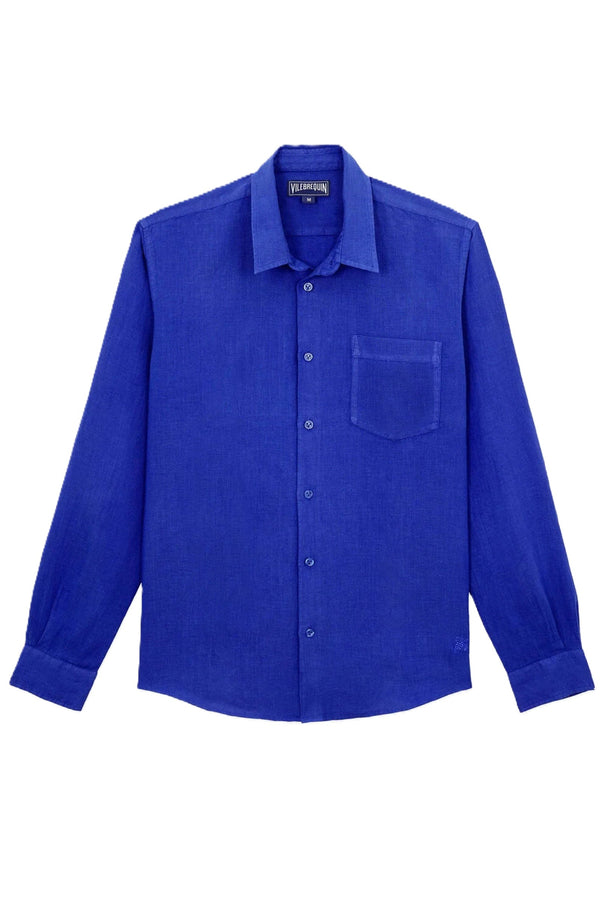 VILEBREQUIN Men Linen Shirt Solid
