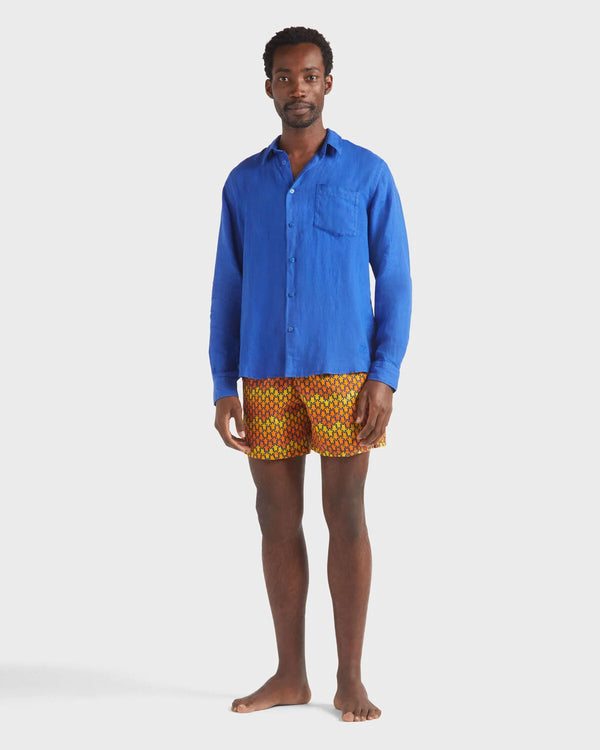 VILEBREQUIN Men Linen Shirt Solid