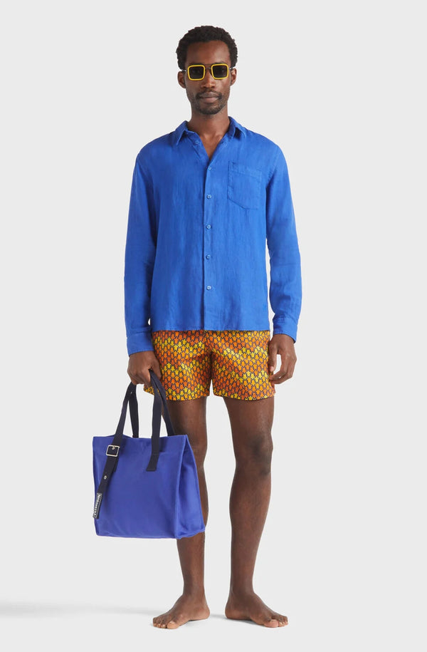 VILEBREQUIN Men Linen Shirt Solid