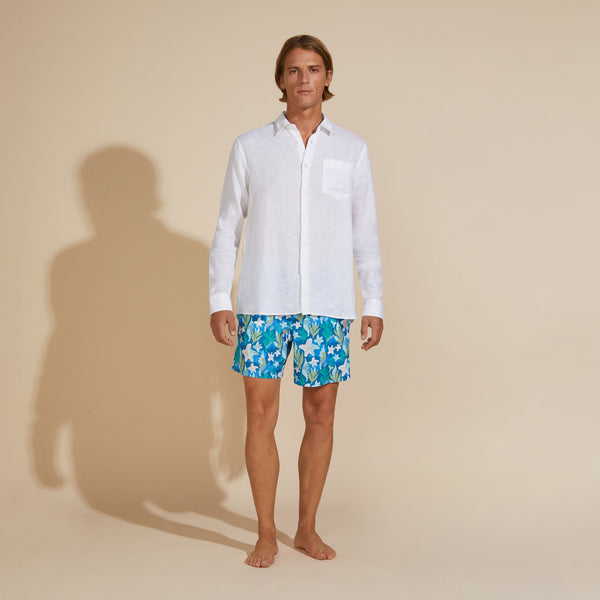 VILEBREQUIN Men Linen Shirt Solid