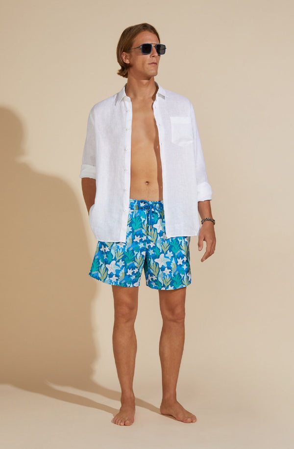 VILEBREQUIN Men Linen Shirt Solid