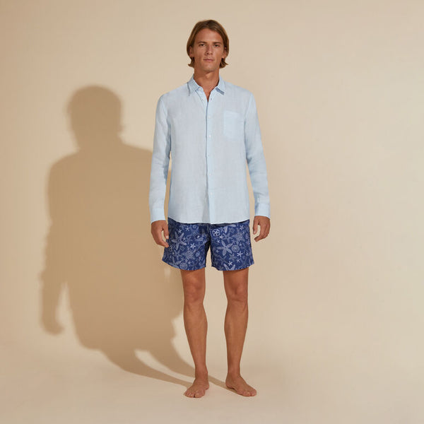 VILEBREQUIN Men Linen Shirt Solid