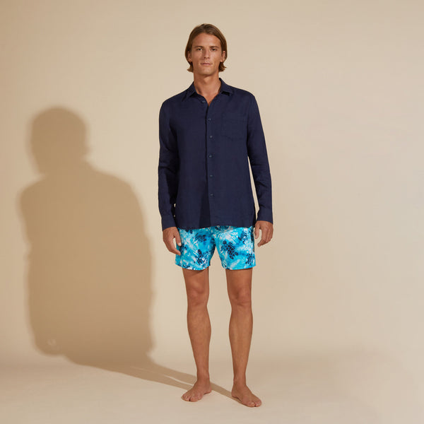 VILEBREQUIN Men Linen Shirt Solid