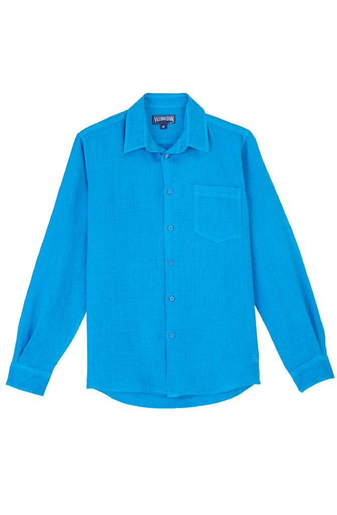 VILEBREQUIN Men Linen Shirt Solid