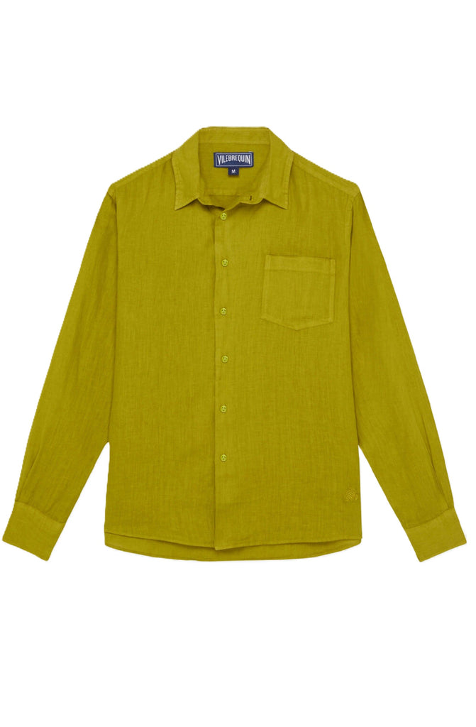VILEBREQUIN Men Linen Shirt Solid