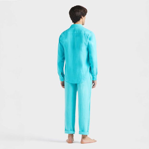 VILEBREQUIN Men Linen Shirt Solid