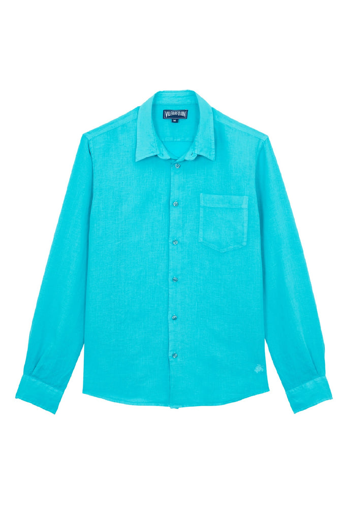 VILEBREQUIN Men Linen Shirt Solid