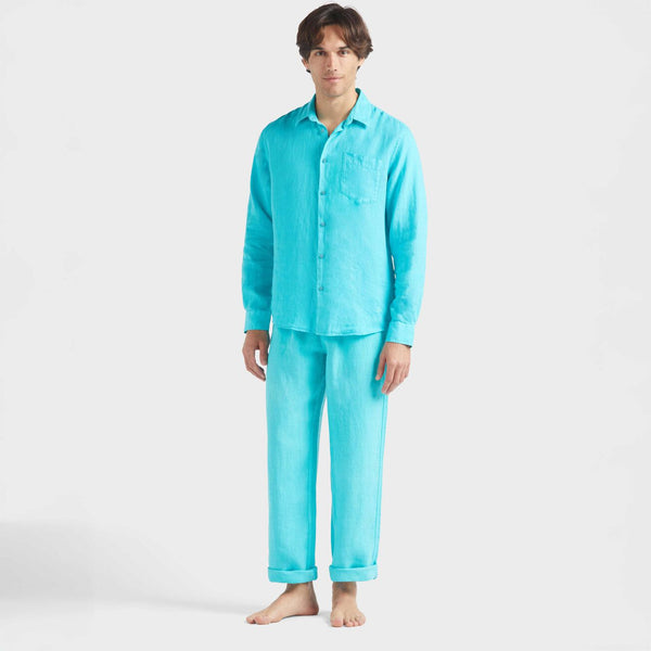 VILEBREQUIN Men Linen Shirt Solid