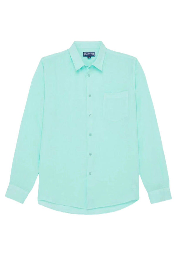 VILEBREQUIN Men Linen Shirt Natural Colors