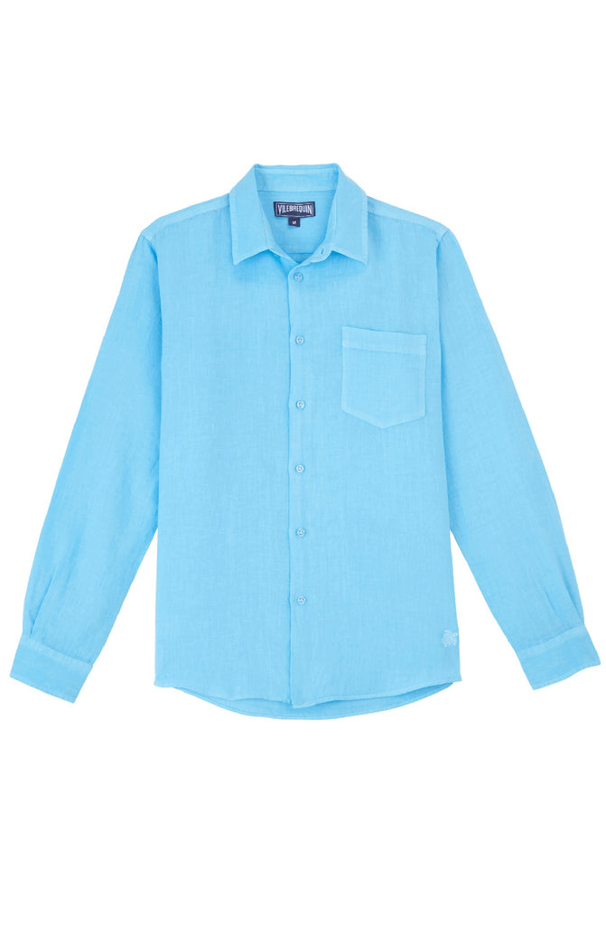 VILEBREQUIN Men Linen Shirt Solid