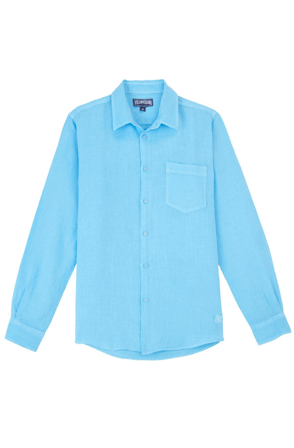 VILEBREQUIN Men Linen Shirt Solid