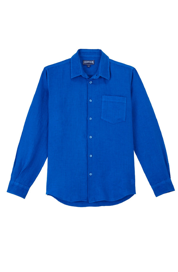VILEBREQUIN Men Linen Shirt Solid