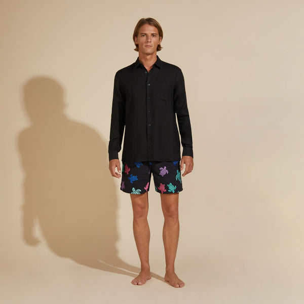 VILEBREQUIN Men Linen Shirt Solid