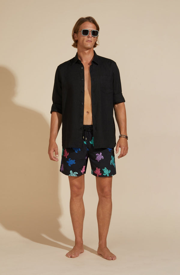 VILEBREQUIN Men Linen Shirt Solid