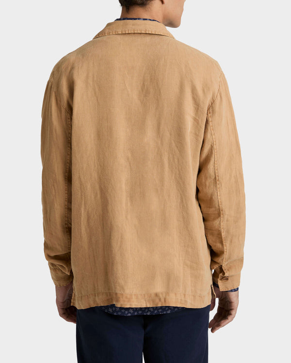 VILEBREQUIN Men Linen Solid Overshirt