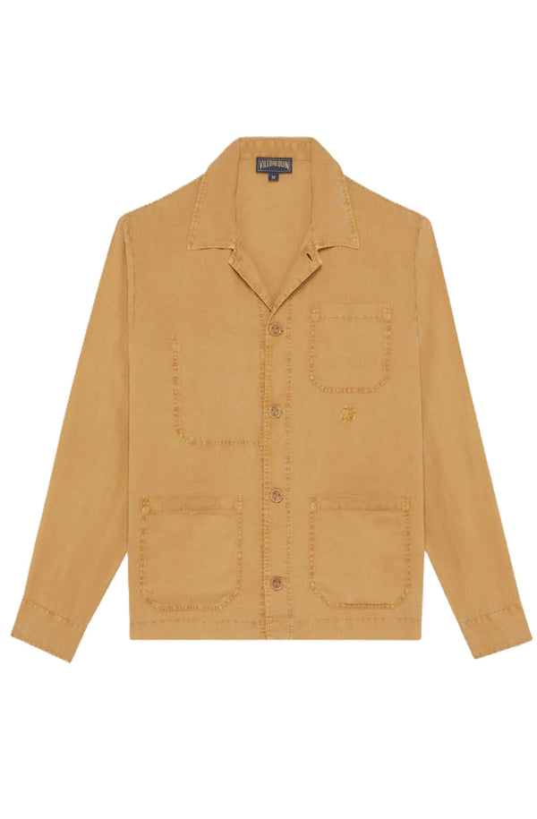 VILEBREQUIN Men Linen Solid Overshirt