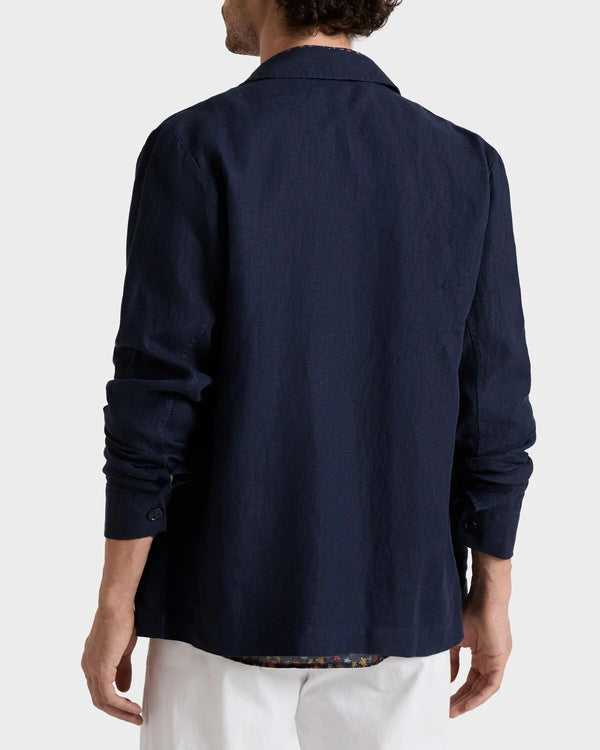 VILEBREQUIN Men Linen Solid Overshirt